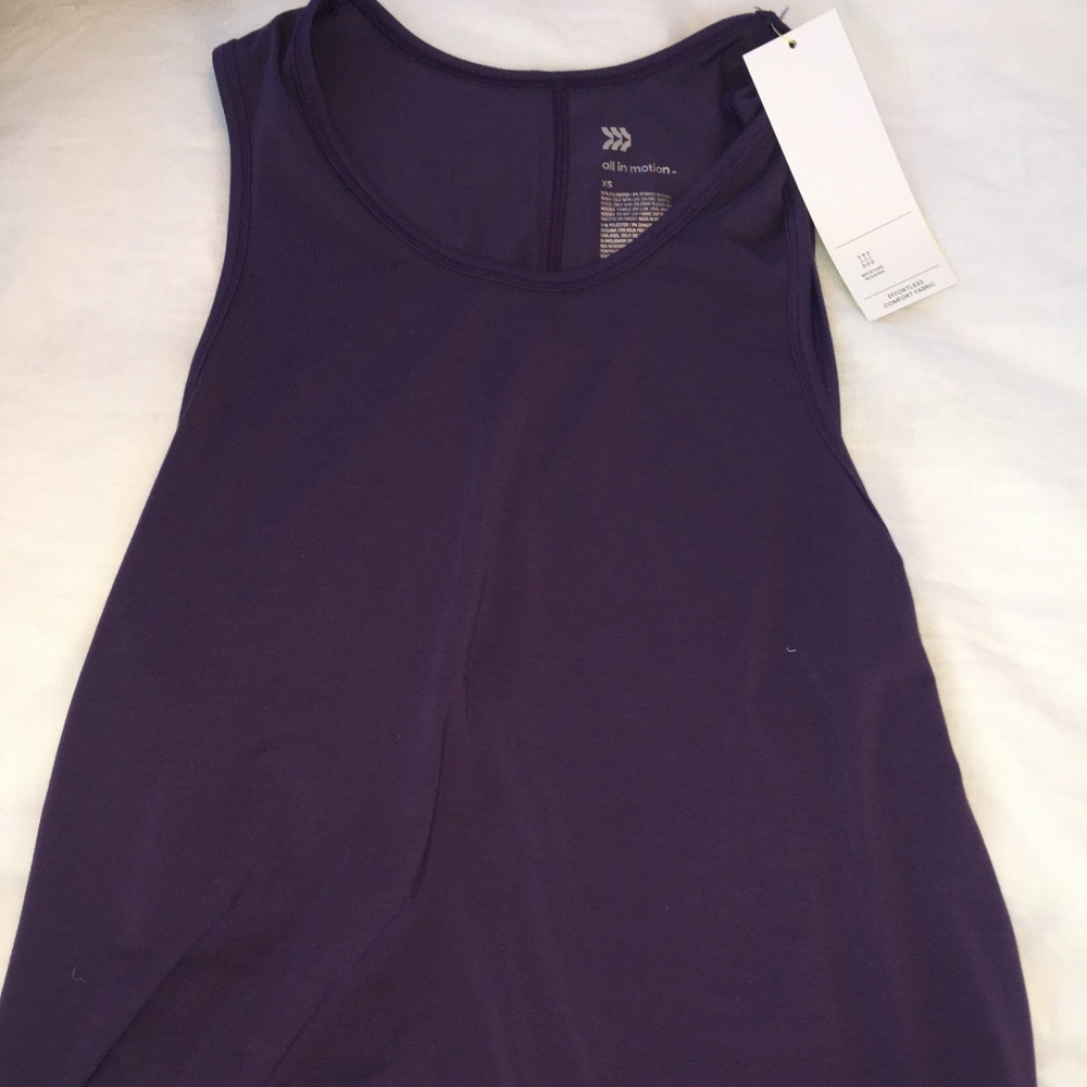 Purple loose tank top